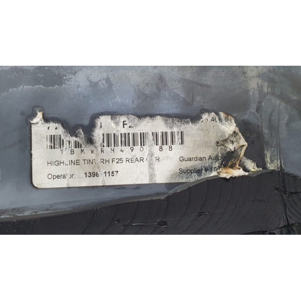 Vidro Lateral Direito Bmw X3 F25 2014