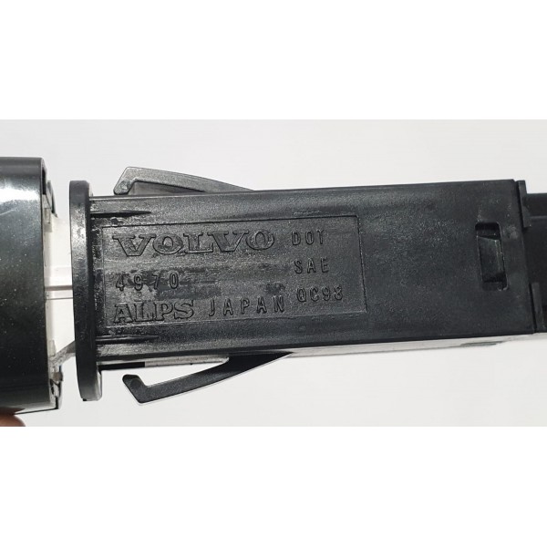 Botão Pisca Alerta Volvo V60 2014 Cód. 9123681 - Preto