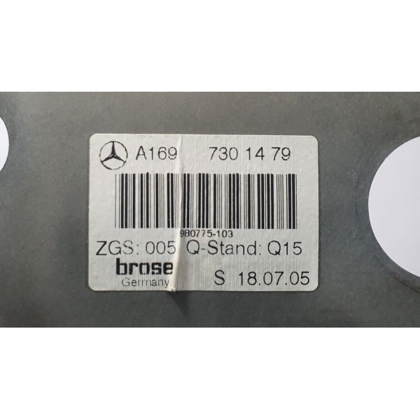 Máquina De Vidro Traseira Direita Mercedes Benz A200 2006