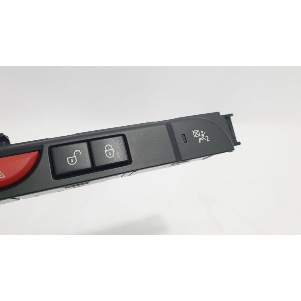 Botão Pisca Alerta Travas Land Rover Discovery Iii 2009 - Preto