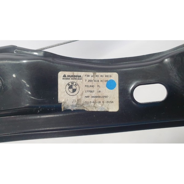 Máquina De Vidro Traseira Direita Bmw 320i F30 2015