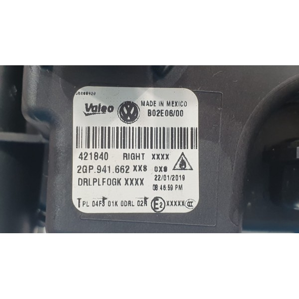 Farol De Milha C/led L/direito Vw T-cross 2021