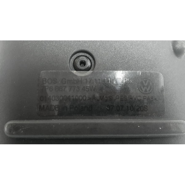 Tampão Retrátil Porta-malas Vw Touareg V6 3.6 2011 - Preto