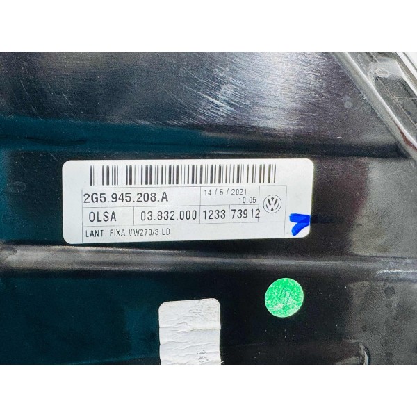 Lanterna Traseira Direita Vw Nivus 2021 2g5945208a Preto