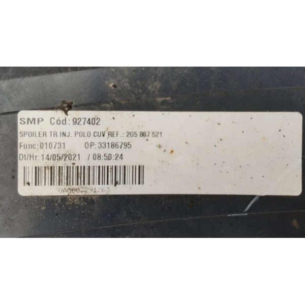 Parachoque Traseiro Vw Nivus Highline 2022