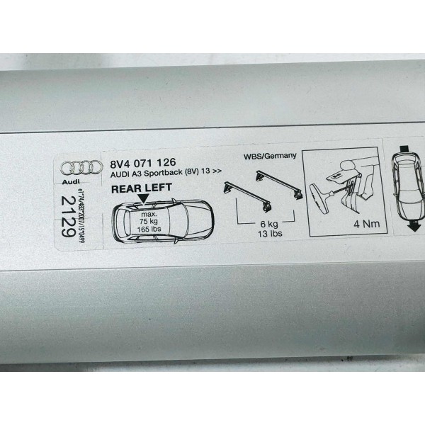 Rack Travessa Teto Audi A3 2016-2020 Novo Original 8v4071126