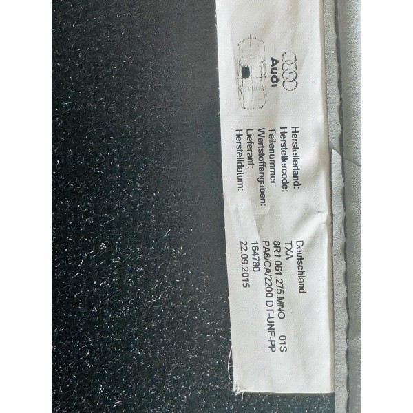 Tapetes Dianteiros De Veludo Audi Q5 2009-2016 Original