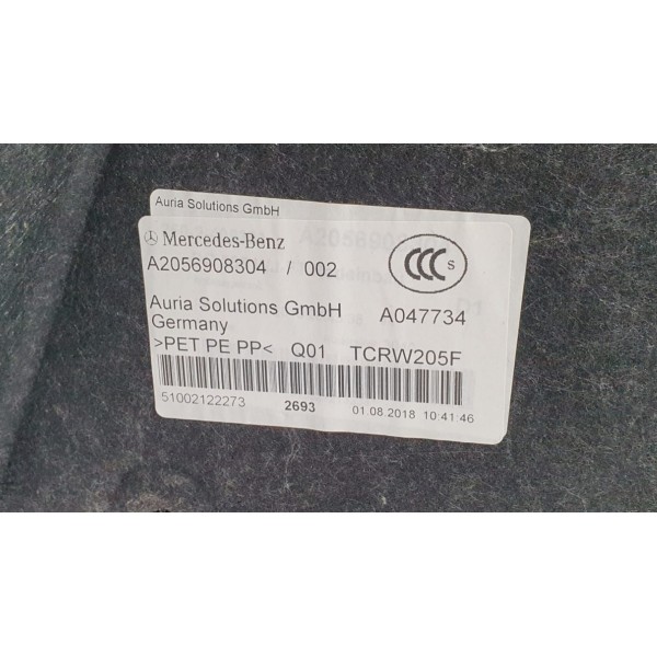 Forro Porta-malas Lado Esquerdo Mercedes C180 2019