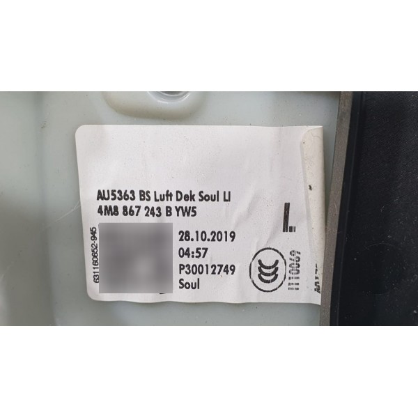 Acabamento Coluna Central L/esq Audi Q8 2020 / 4m8867243b