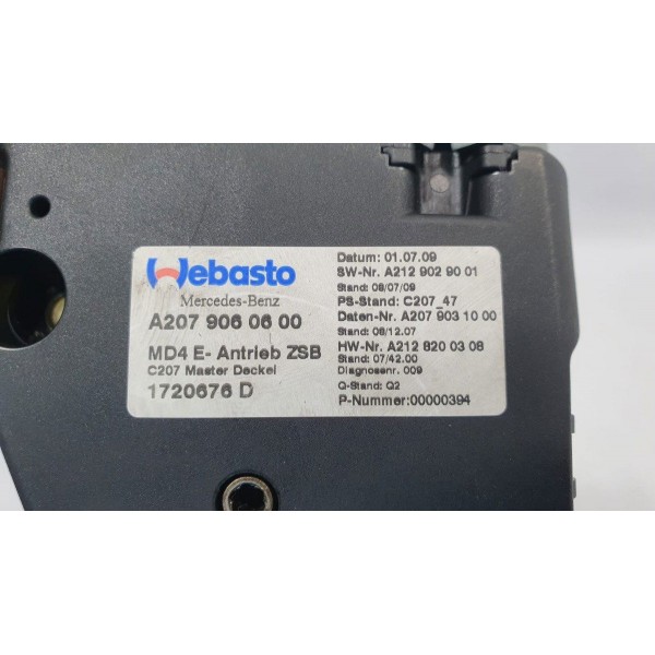 Motor Teto Solar Mercedes Benz E350 Coupe 2010