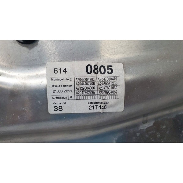 Máquina De Vidro Traseira Direita Mercedes Benz C180 2009