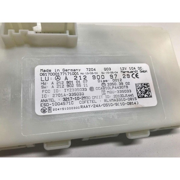 Módulo Keyless Go Mercedes-benz A200 2017 A2129009729