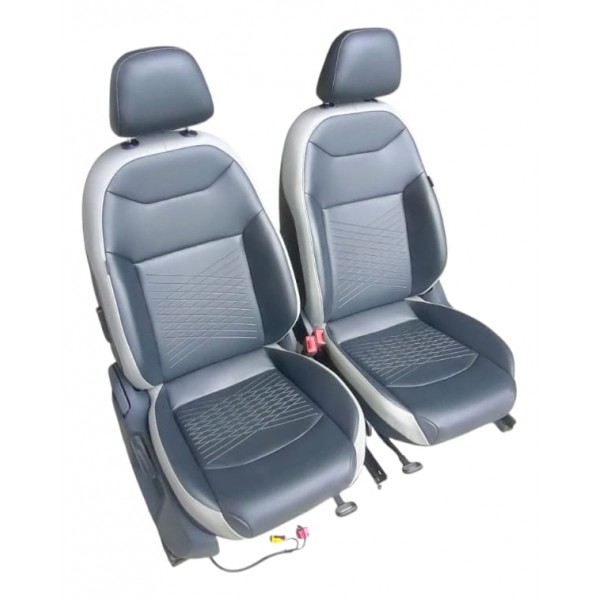 Par Bancos Dianteiro Couro Vw Taos 2023