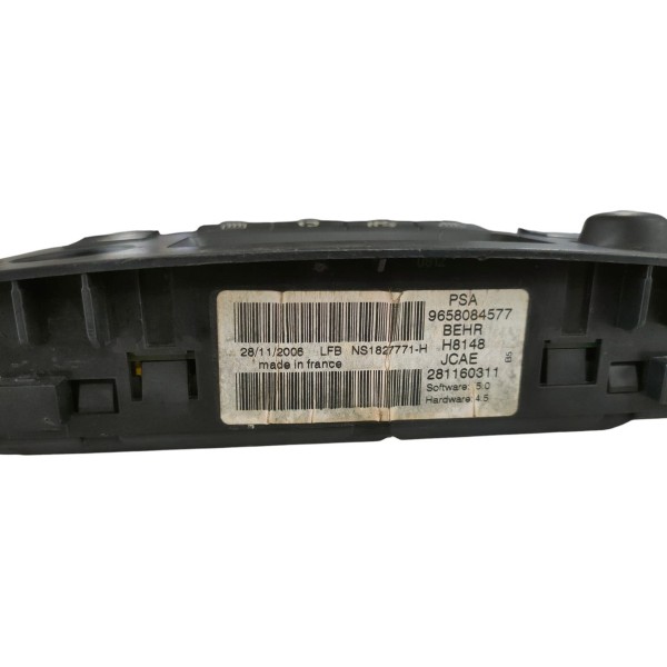 Comando Ar Condicionado Citroen C4 2010 (detalhe)