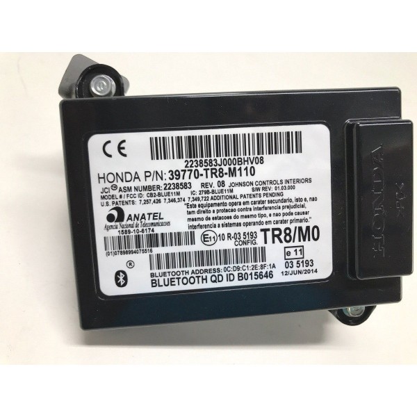 Módulo Bluetooth Honda Civic 2.0 Lxr 2014