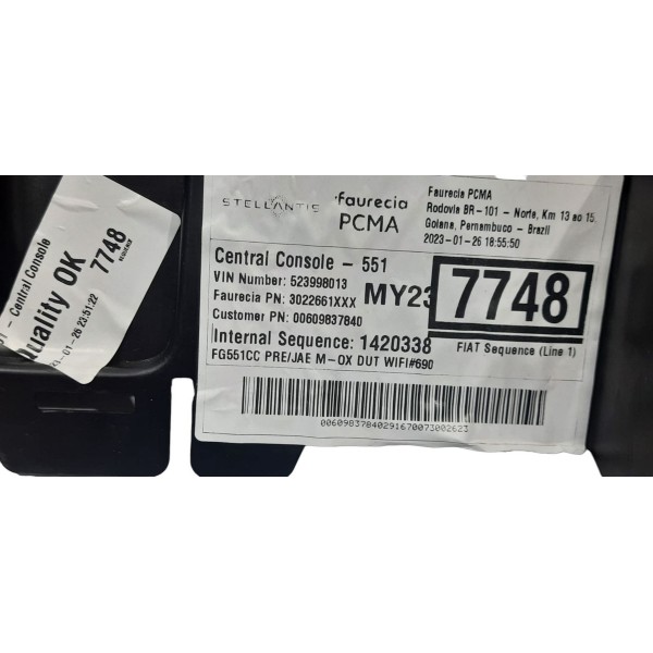 Acabamento Do Console Central E Porta Usb Jeep Compass 2023