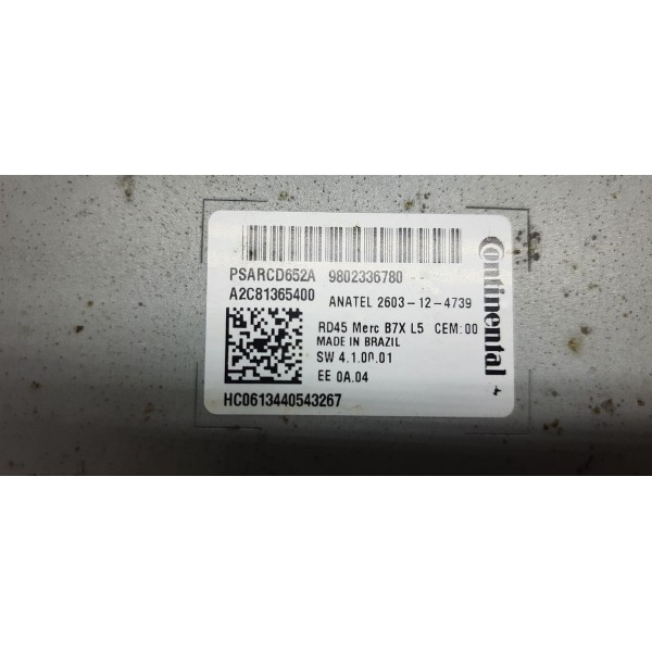 Módulo Rádio De Som Citroen C4 2014