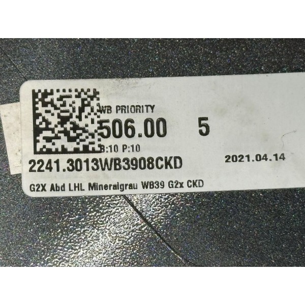 Capa Do Retrovisor Esquerdo Bmw 320 G20 2022